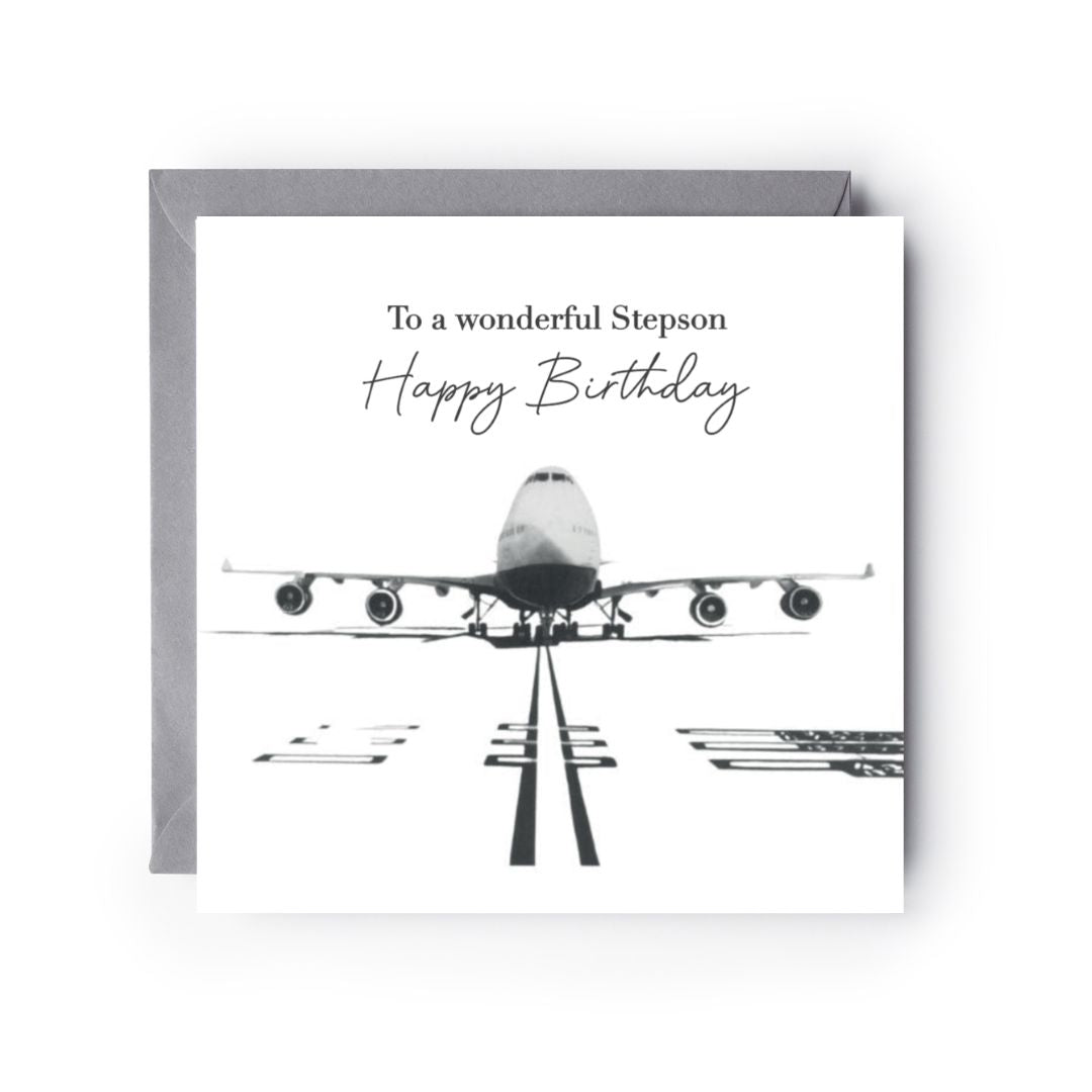 Happy Birthday Stepson 747 Card – LIBRA FINE ARTS