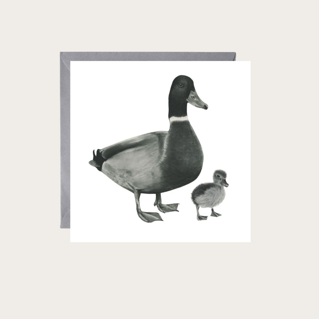 Rana and Duckling Greeting Card