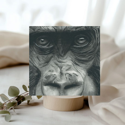 Cassuis the Gorilla Hand Drawn Greeting Card