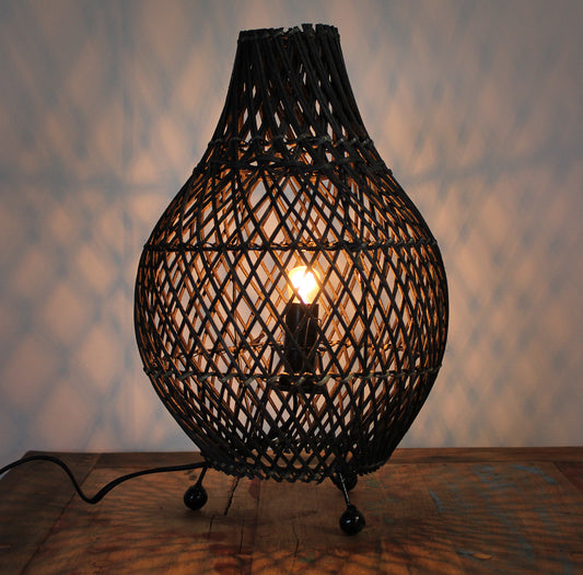 Rattan Lamp Dark Brown