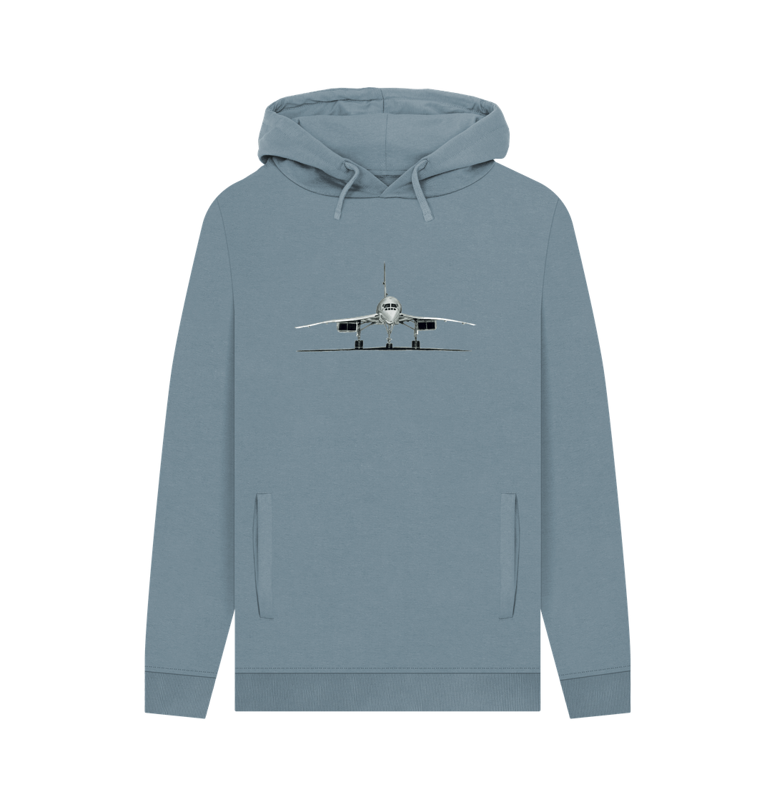 Stone Blue Men's Concorde Organic Cotton Pullover with Pockets