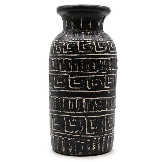 Greek Straight Vase - Chocolate