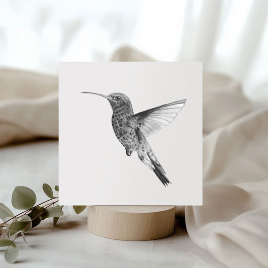 Adhara the Hummingbird Hand Drawn Greeting Card