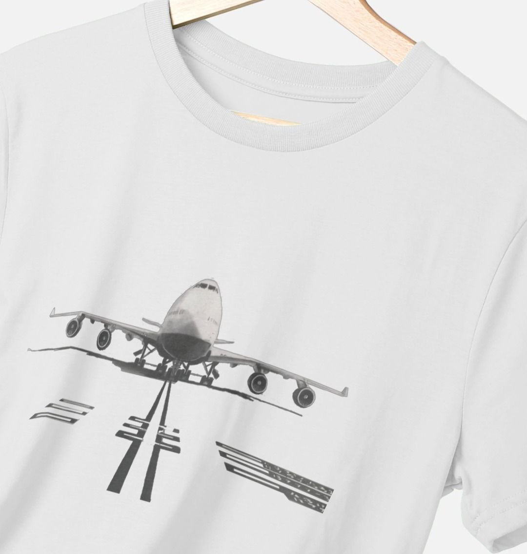 Men's Boeing 747 Aircraft Organic Tee Shirt