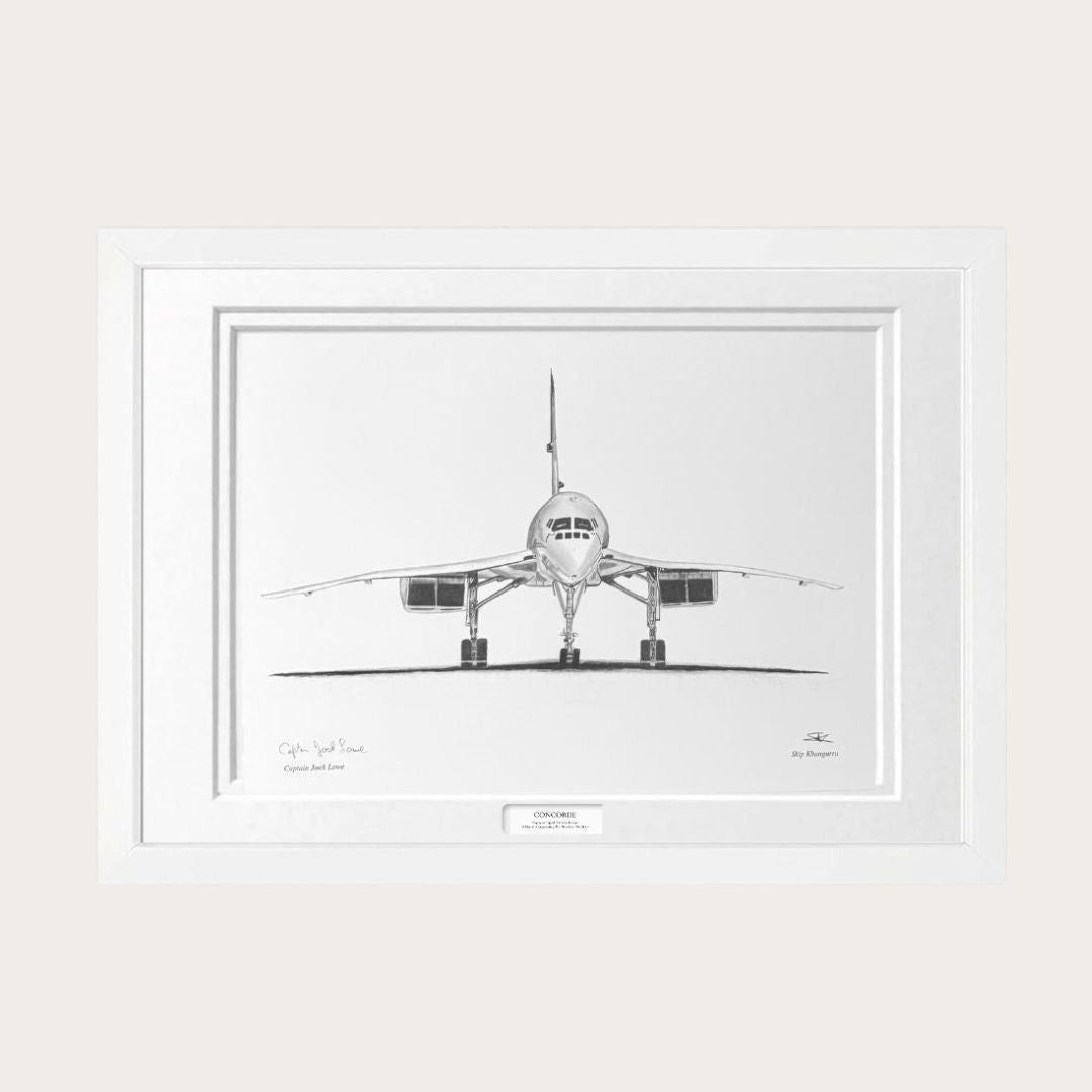 Concorde Limited Edition Signed Framed Print .