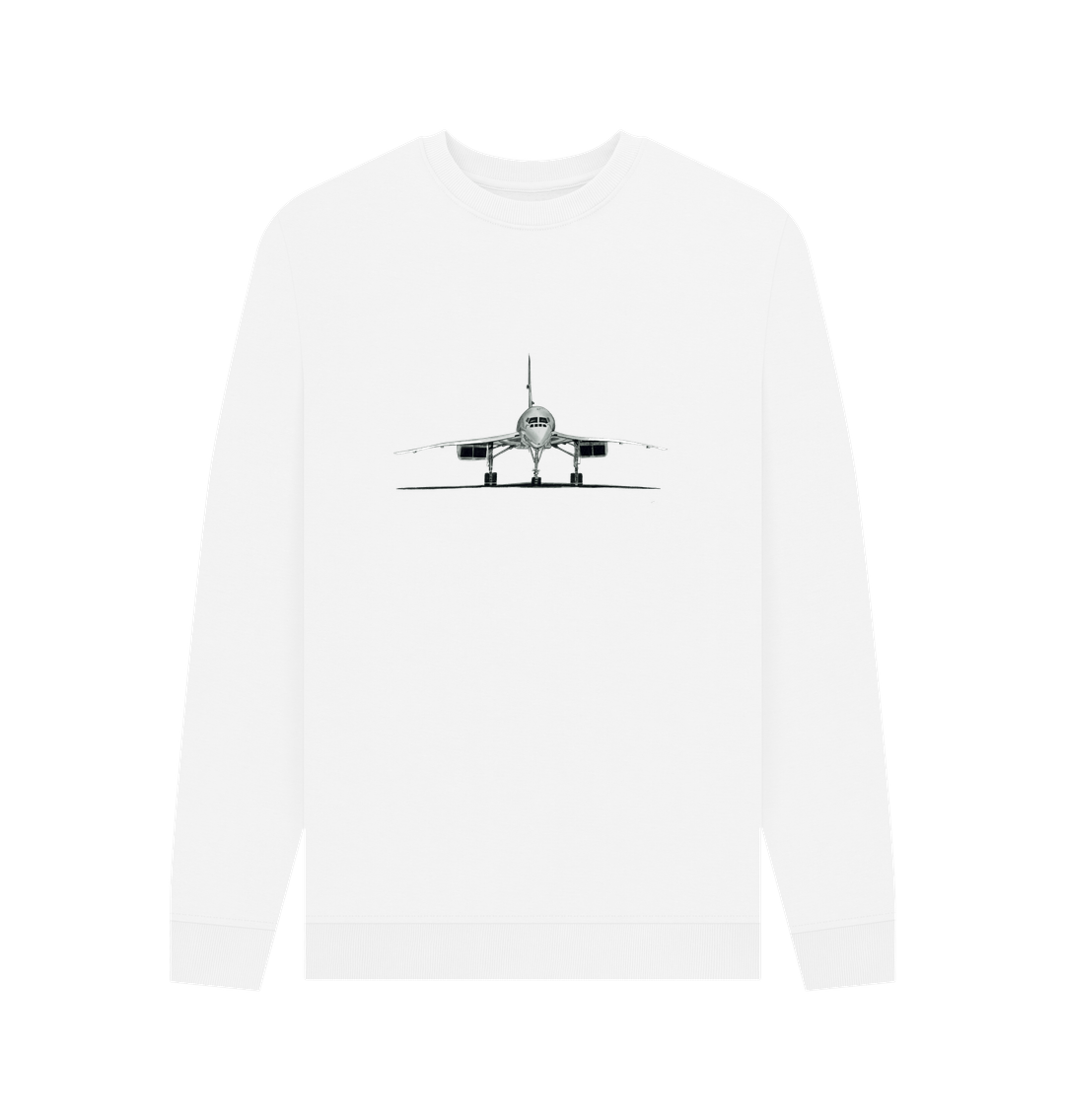 White Men's Concorde Organic Sweatshirt