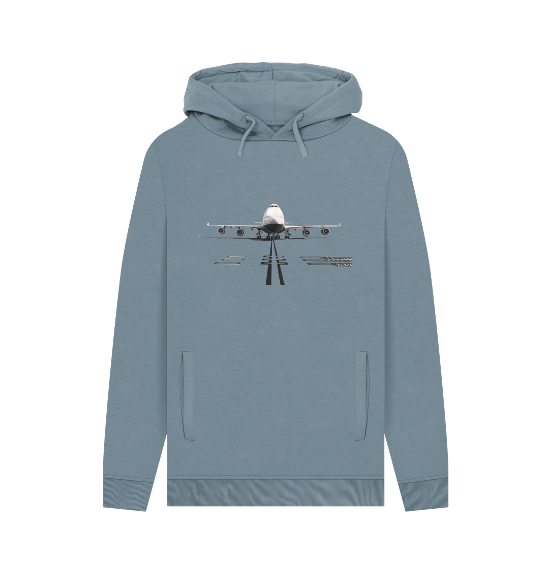 Stone Blue Boeing 747 Men\u2019s Organic Cotton Pullover