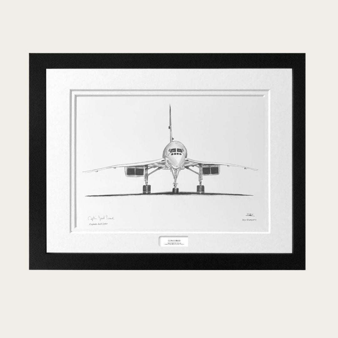 Concorde Limited Edition Signed Framed Print .