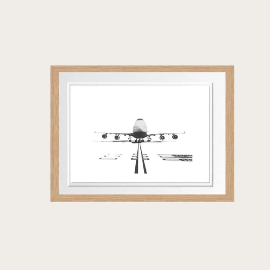 Boeing 747 Hand-Drawn Print – Iconic Aviation Art for Plane Enthusiasts & Collectors