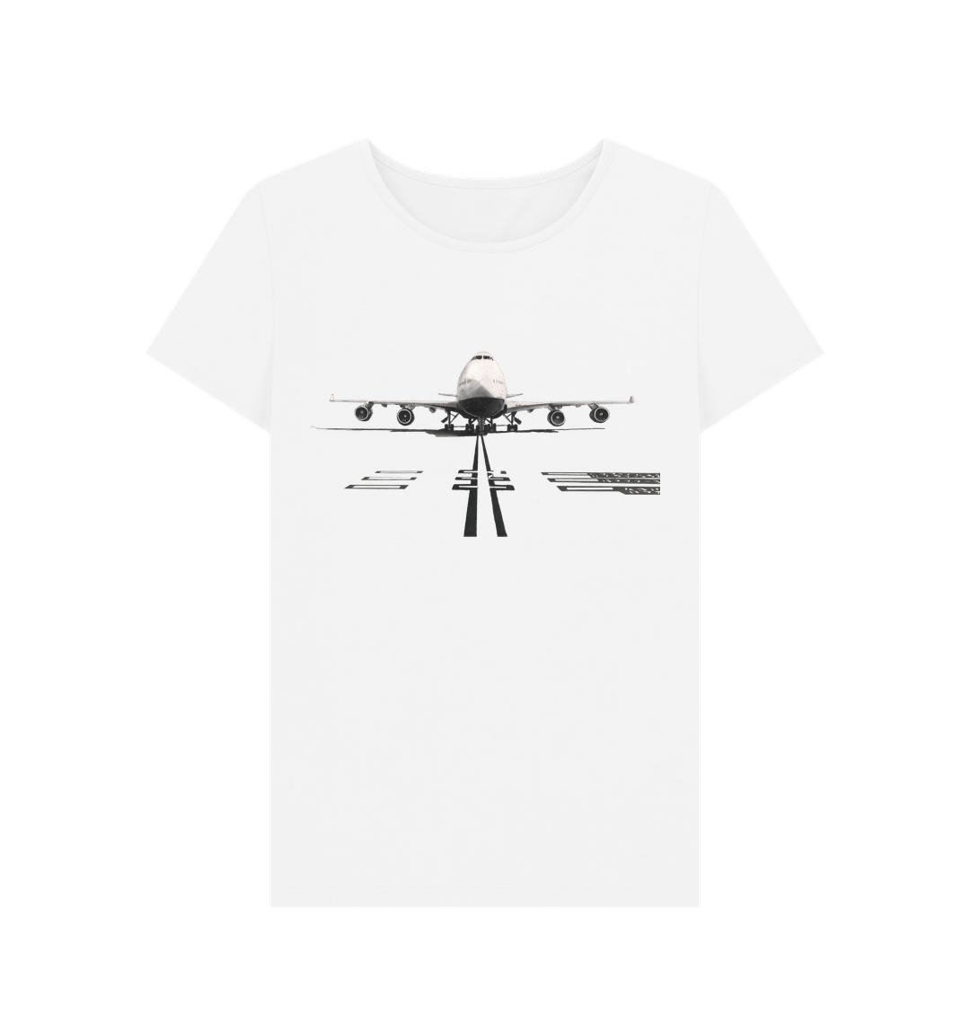 White Women's Boeing 747 Tee Shirt