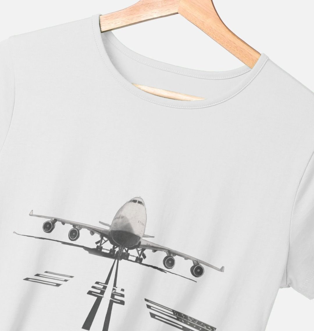 Women's Boeing 747 Organic Cotton Tee Shirt