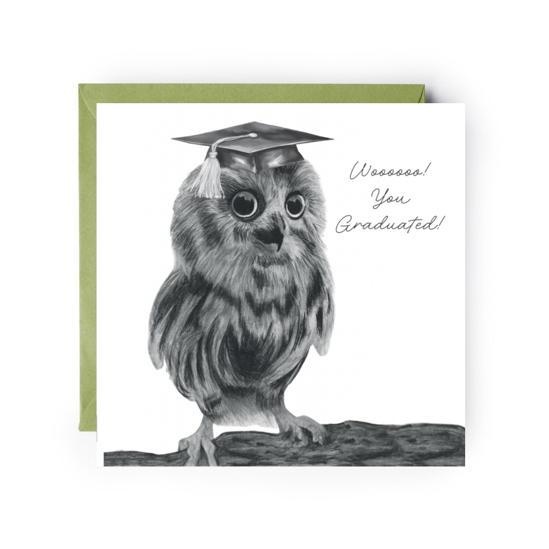 Owl Graduation Card