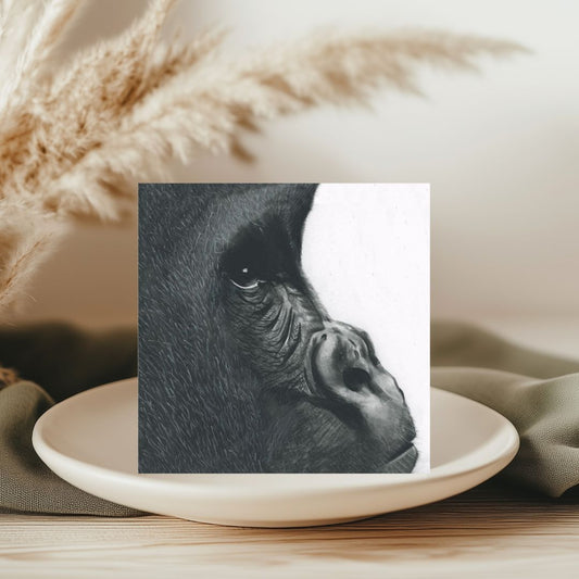 Orion the Gorilla Hand Drawn Greeting Card