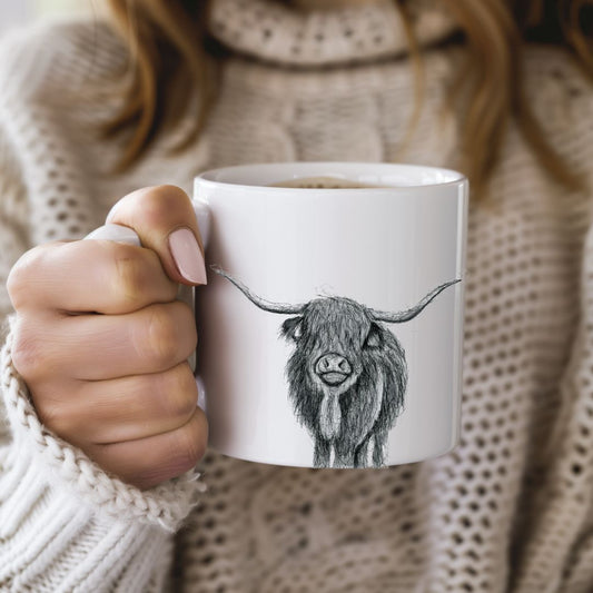 Highland Cow Bone China Mug