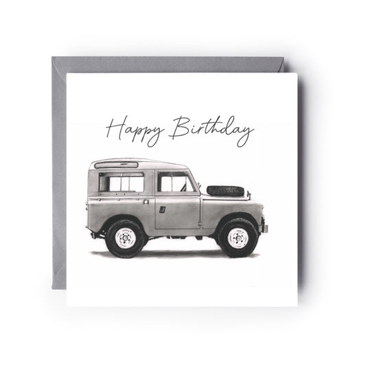 Happy Birthday Land Rover Greeting Card