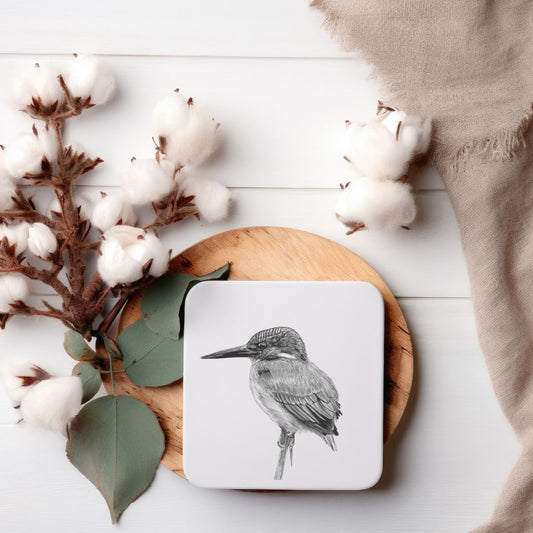 Delpheus the Kingfisher Drinks Coaster