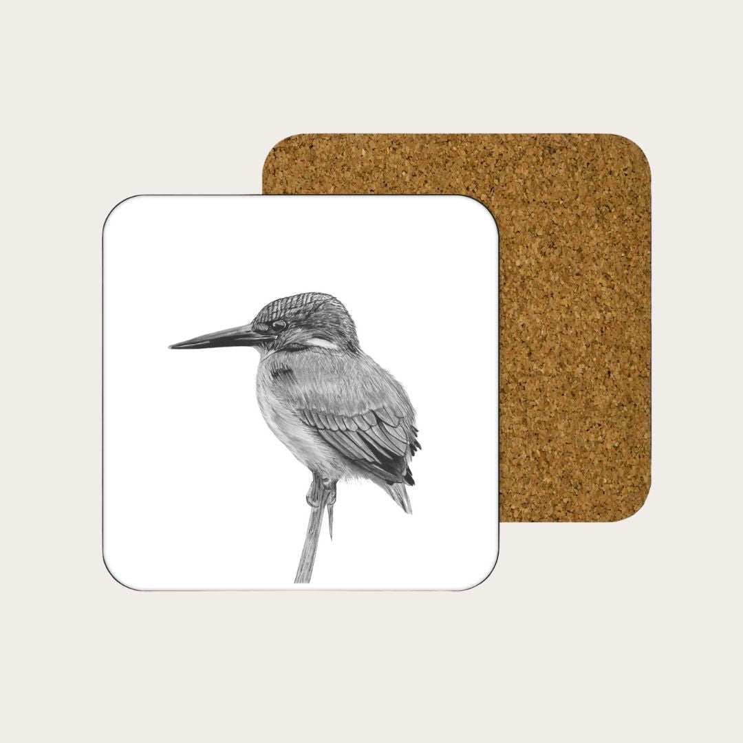 Delpheus the Kingfisher Drinks Coaster