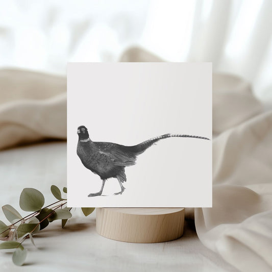 Cetus the Pheasant Hand-Drawn Greeting Card