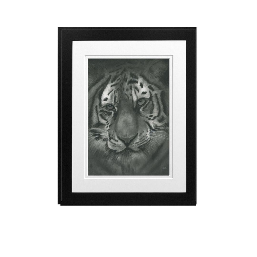 Libra_Fine_Arts_Hand_Drawn_Tiger_Drawing_in_Black_Frame._Perfect_for_animal_and_safari_lovers. 