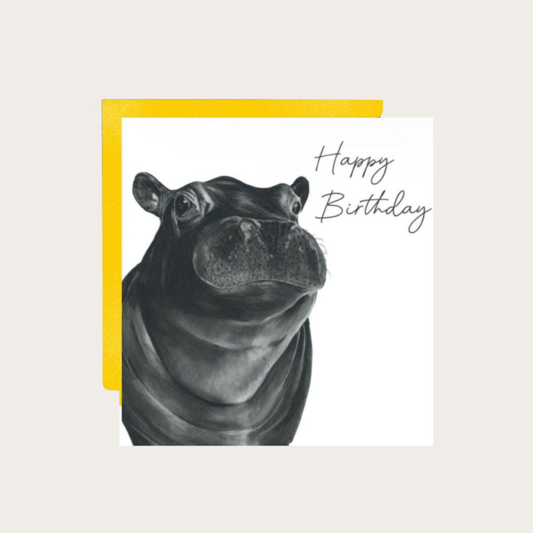 Happy Birthday Hippo Card