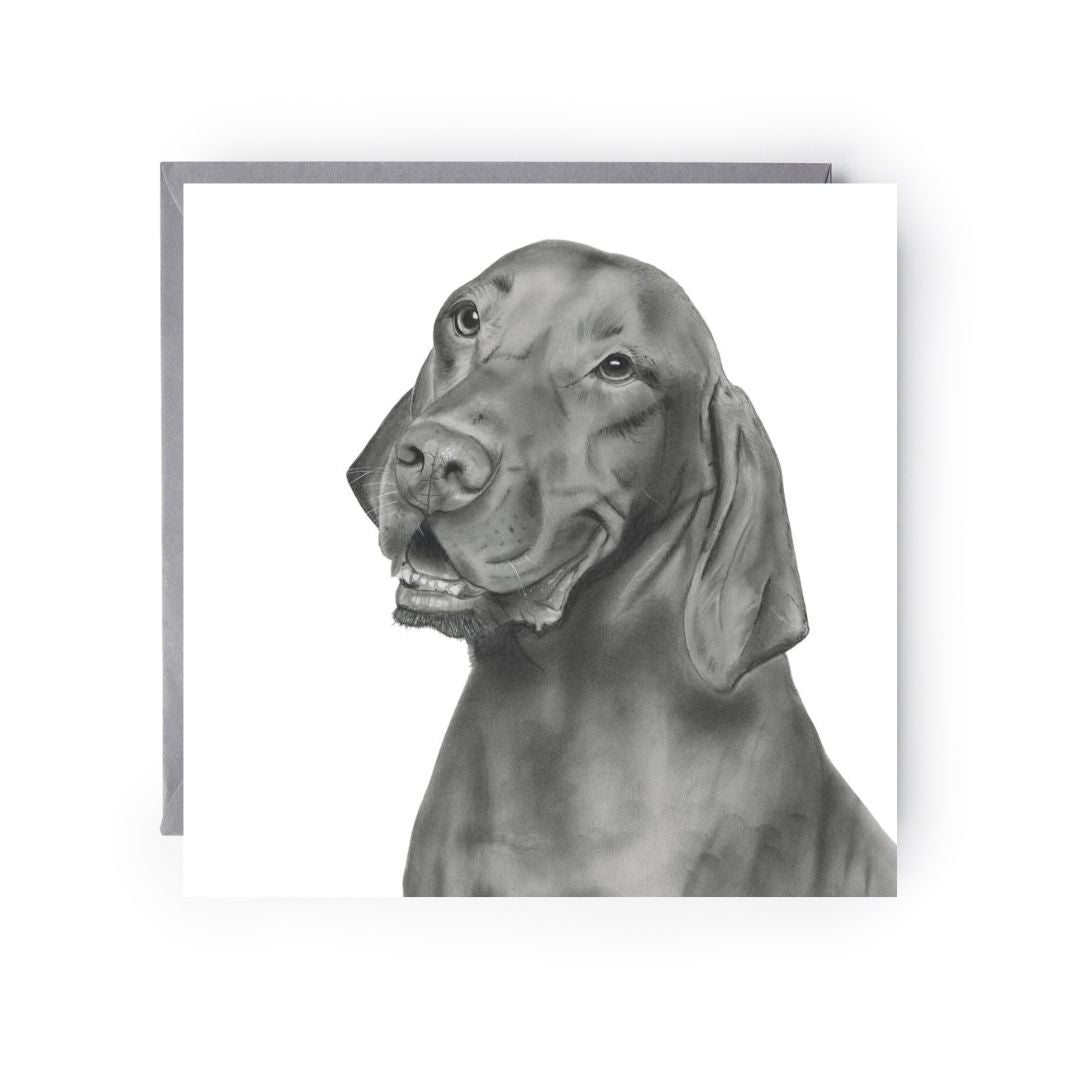 Chara the Hungarian Vizsla Greeting Card