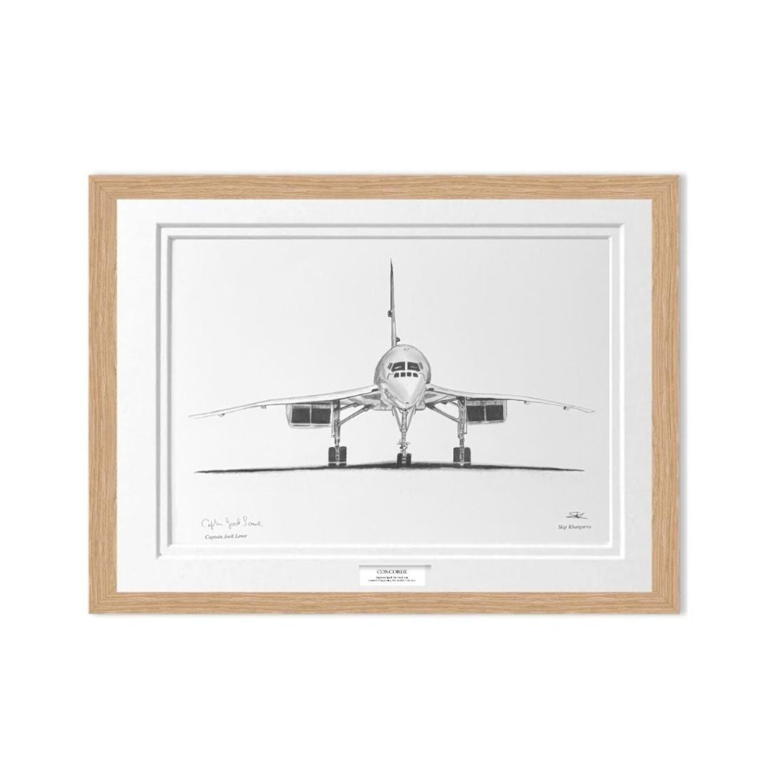 Concorde Limited Edition Signed Framed Print .