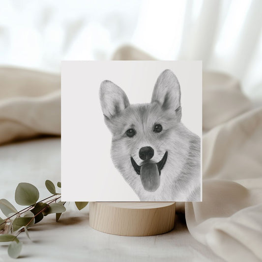 Tupi the Corgi Greeting Card