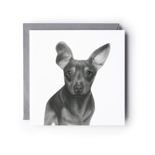 Tabit the Chiweenie (Dachshund/Chihuahua cross) Greeting Card