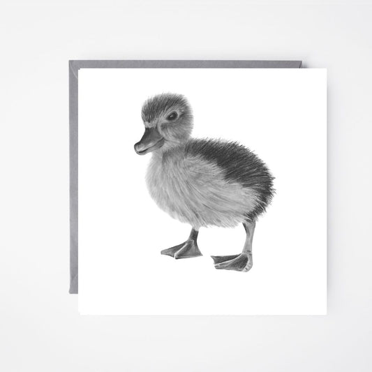 Naos the Duckling Hand Drawn Greeting Card