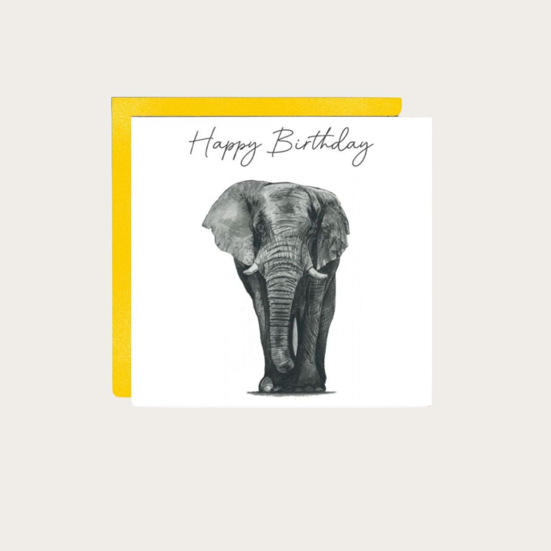 Happy Birthday Elephant Card