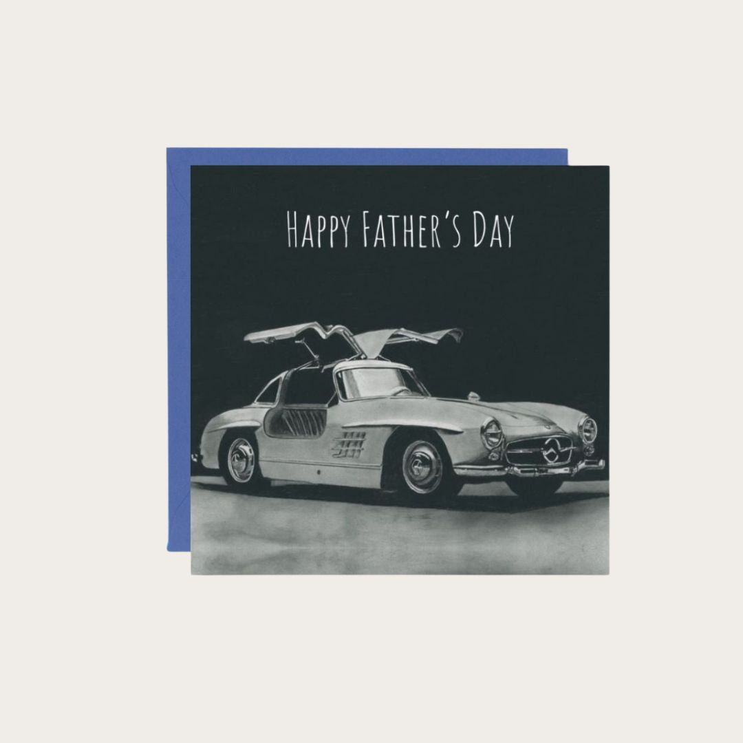 Happy Father’s Day Classic Mercedes Sports Car Card