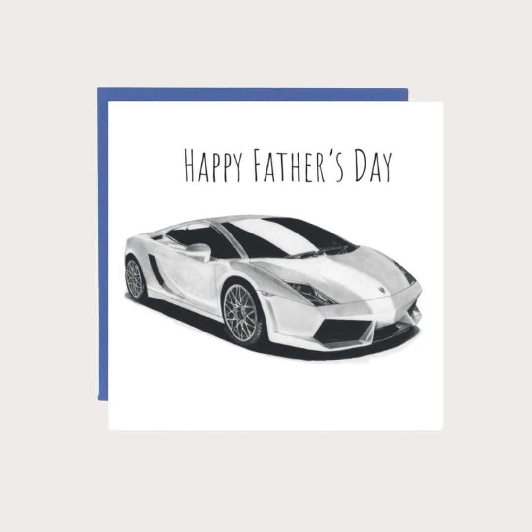 Happy Father’s Day Lamborghini Italian Sports Car Card