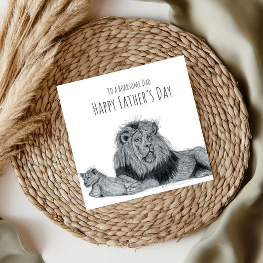 To A Roarsome Dad Fathers Day Card