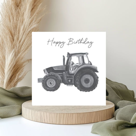 Happy Birthday Tractor Birthday Card