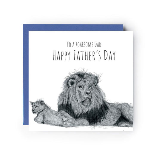 To A Roarsom Dad Fathers Day Card