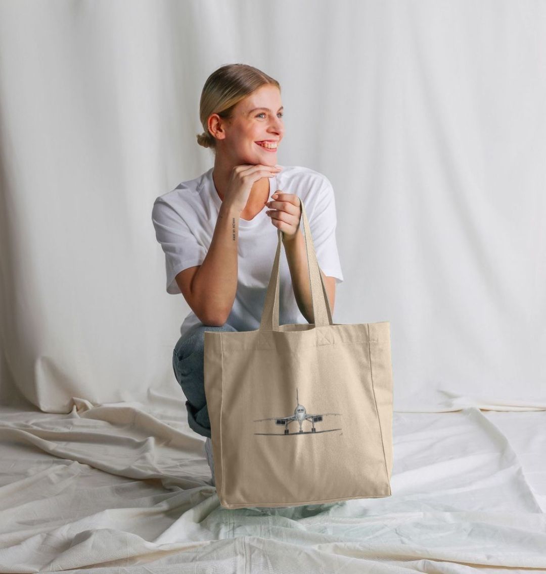 Concorde Aircraft Organic Shopper Bag