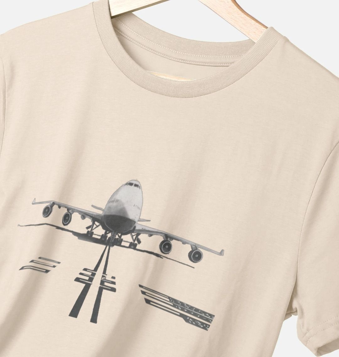 Men's Boeing 747 Aircraft Organic Tee Shirt