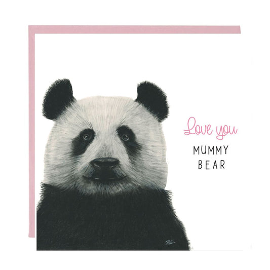 Love You Mama Bear Panda Card