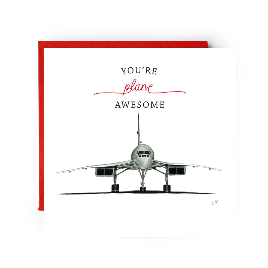 You're Plane Awesome Greeting Card