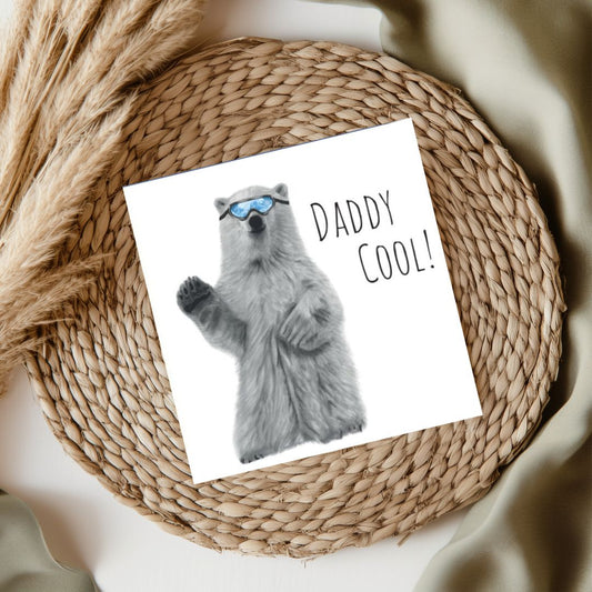 Daddy Cool Polar Bear Card