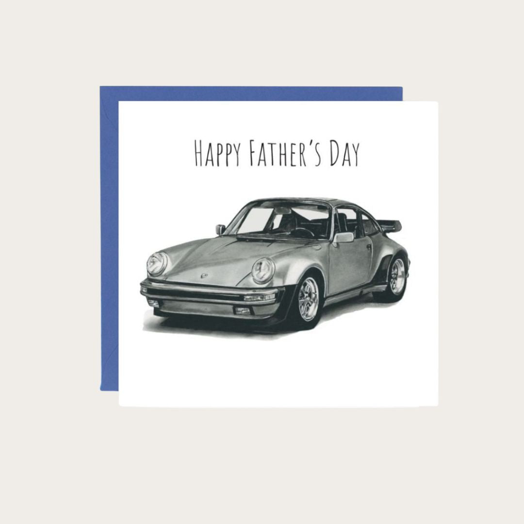 German Sports Car Porsche Happy Father’s Day Card