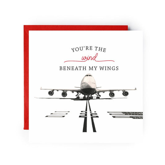 You're The Wind Beneath My Wind 747 Aircraft Greeting Card