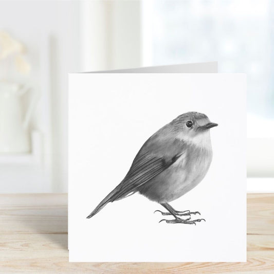 A Hand Drawn Atlas the Robin Greeting Card From Libra Fine Arts. Hand-drawn robin card featuring a beautifully illustrated robin, perfect for nature lovers and sympathy messages."