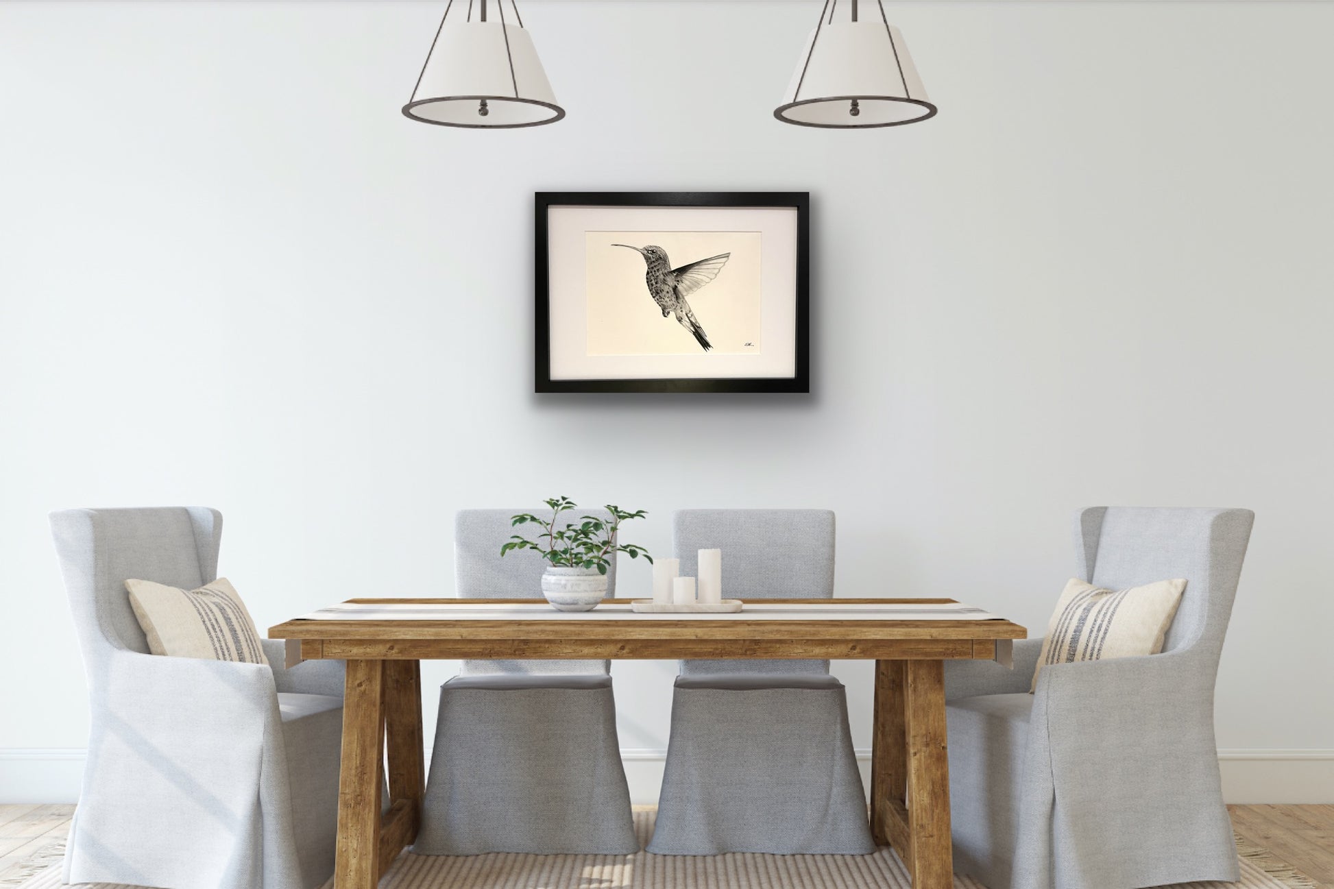 Adhara the Hummingbird Hand Drawn Print