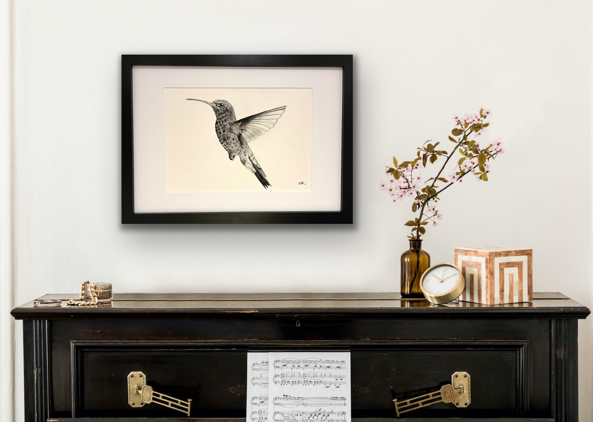 Adhara the Hummingbird Hand Drawn Print